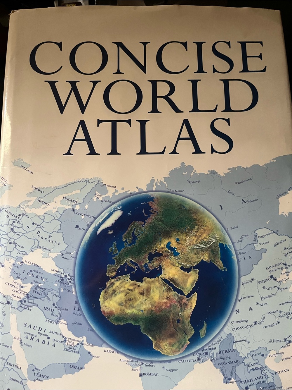 Concise World Atlas - Blue & Cream Globe Cover